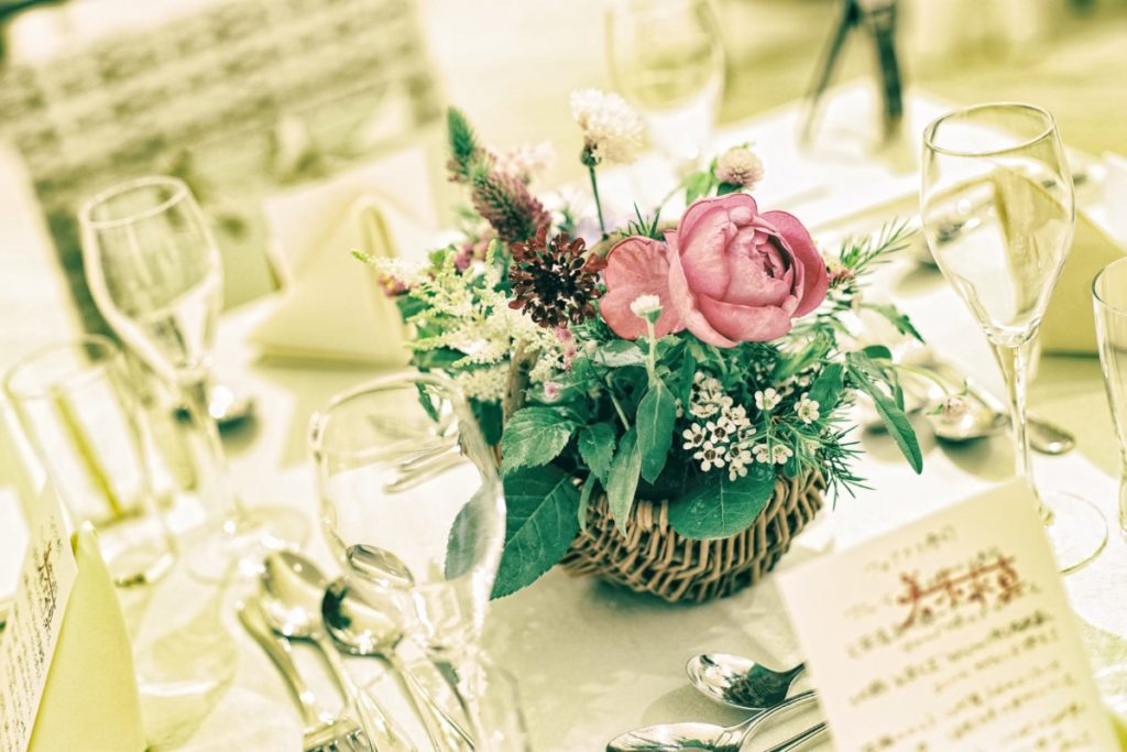 WEDDINGを彩るフラワーコーディネート